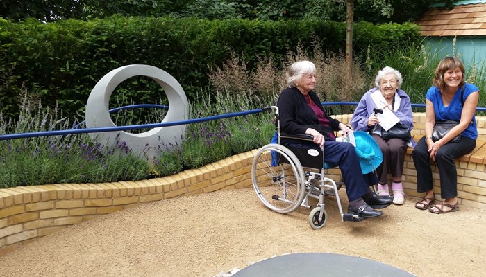 Dementia friendly garden on display at Hampton Court Image