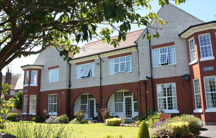 Front elevation of Abbeyfield House, Colwyn Bay LL29 7YB