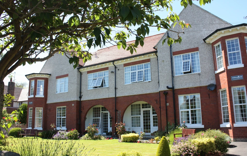 Front elevation of Abbeyfield House, Colwyn Bay LL29 7YB