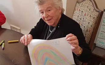Residents at Tettenhall join in the fun Image