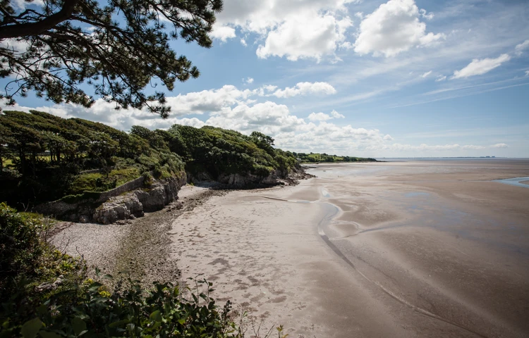 The beach near Cove House