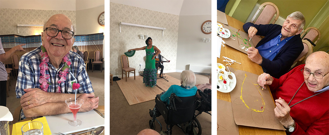 around the world activity at westall house care home