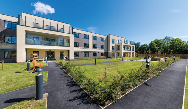 External view of Speedwell Court front gardens
