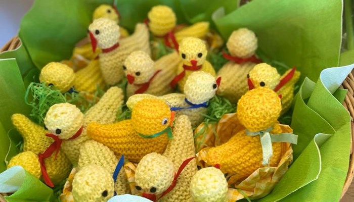 Easter chick knitting pattern Image