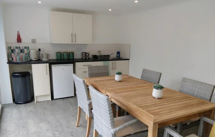 Kitchenette at Lear House, West Kirby CH48 5DT