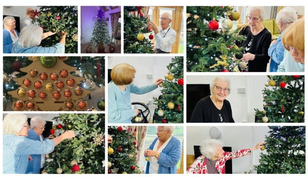 Esk Moors Lodge Residents Taking Part In The Festive Decoration Challenge