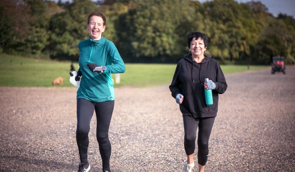 Two Older Woman Going For A Run