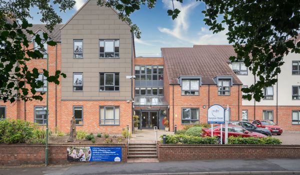 View of entrance to Hampton House, Independent Living in the West Midlands