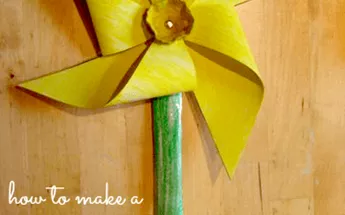 Daffodil pinwheel windmill Image