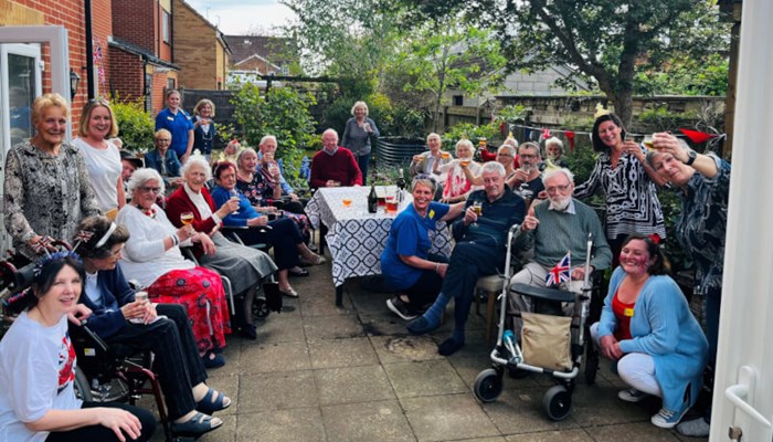 Abbeyfield sheltered housing scheme for older people rejuvenates its garden for Coronation celebrations Image