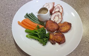 Chicken stuffed with asparagus Image